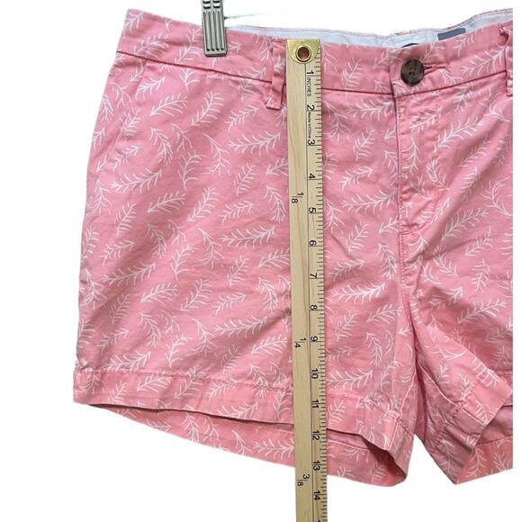 Old Navy Womens What A Dahlia Size 8 Pink & White Flat Front Shorts Summer Beach - Picture 5 of 8